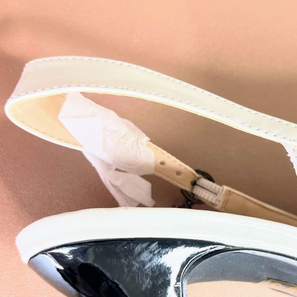 Pum Claudette romanticWhite shoes femine pointed toe strap floral embellished 12 - Picture 9 of 11